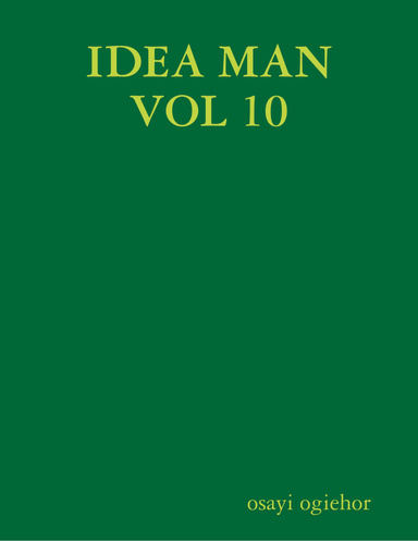 IDEA MAN VOL 10