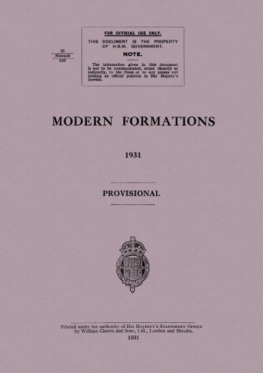 Modern Formations 1931