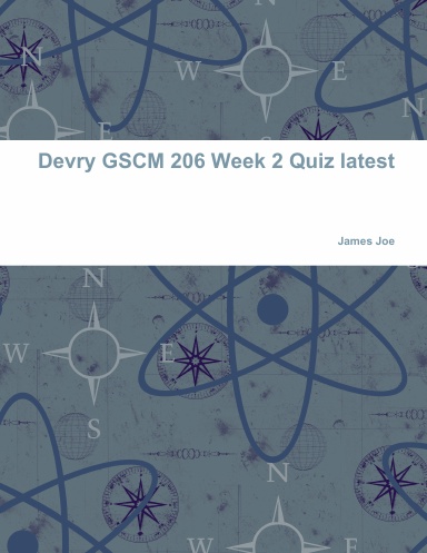Devry GSCM 206 Week 2 Quiz latest
