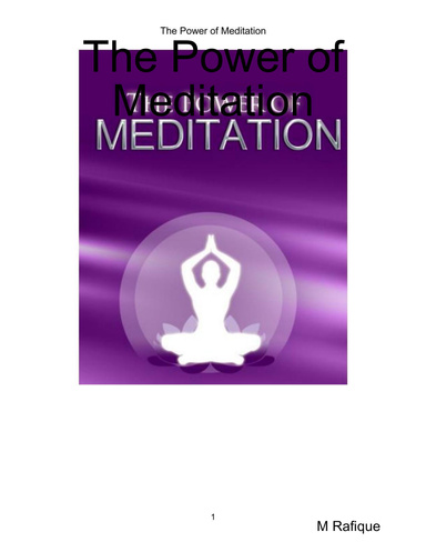 The Power of Meditation