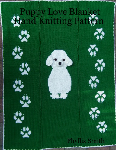 Puppy Love Blanket Hand Knitting Pattern