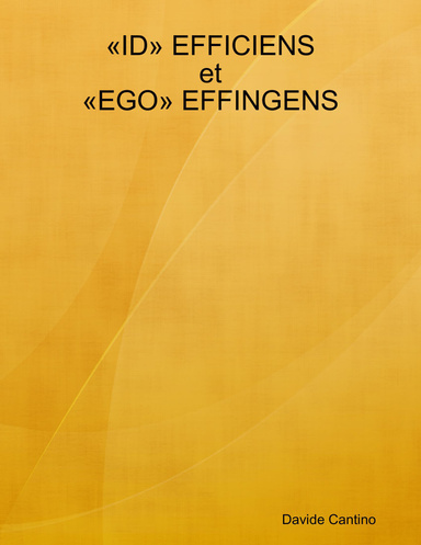 «ID» EFFICIENS et «EGO» EFFINGENS