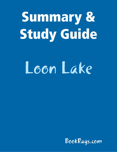 Summary & Study Guide: Loon Lake
