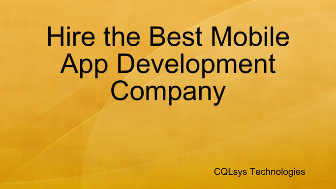 Hire the Best Mobile App Development Company