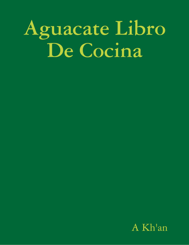 Aguacate Libro De Cocina