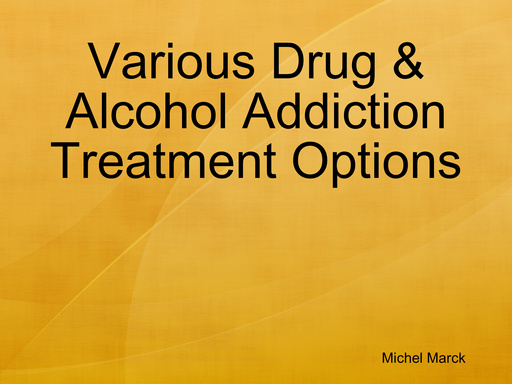 Various Drug & Alcohol Addiction Treatment Options