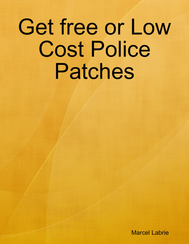 Get free or Low Cost Police Patches