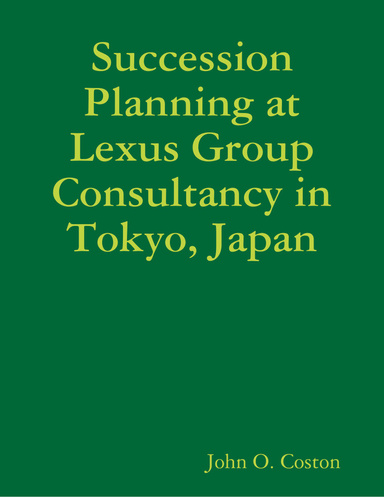 Succession Planning at Lexus Group Consultancy in Tokyo, Japan