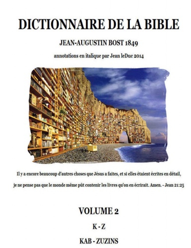 Dictionnaire de la Bible - Volume 2