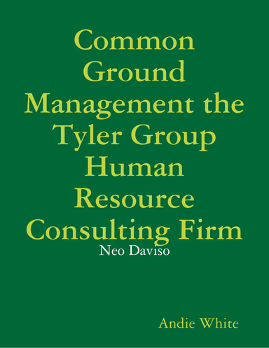 Common Ground Management the Tyler Group Human Resource Consulting Firm: Neo Daviso