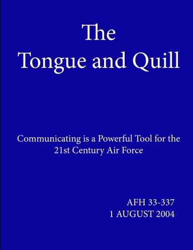 air force tongue and quil