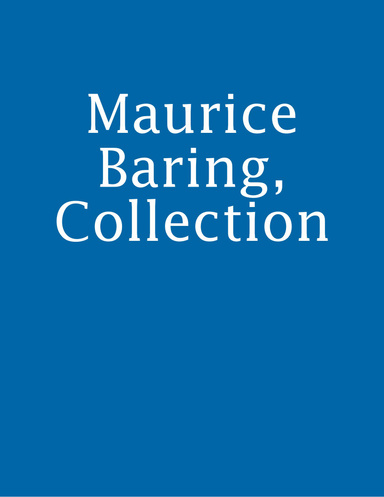 Maurice Baring, Collection