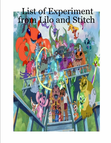 which lilo and stitch experiment are you filter