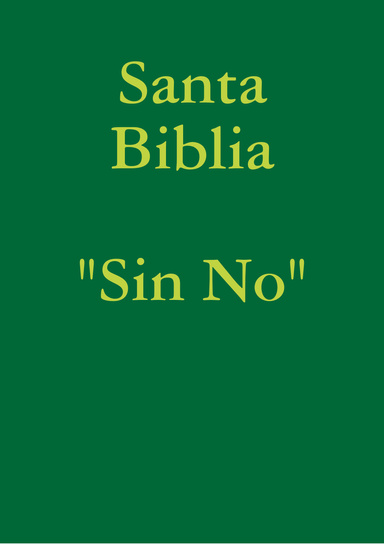 Santa Biblia "Sin No"