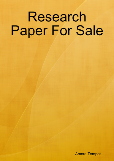 Research Paper For Sale