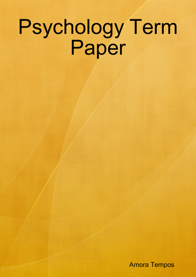 Psychology Term Paper