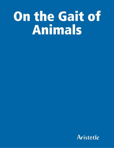 On the Gait of Animals