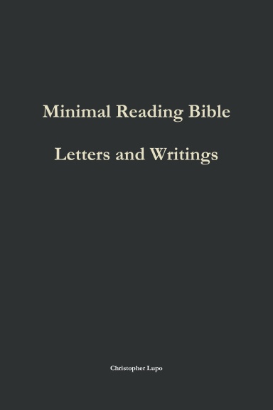 Minimal Reading Bible: Letters and Writings