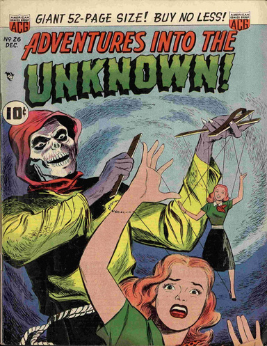 Adventures into the Unknown Number 26 Horror Comic Book