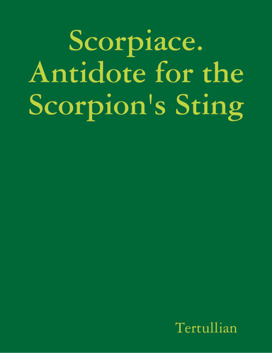 Scorpiace. Antidote for the Scorpion's Sting