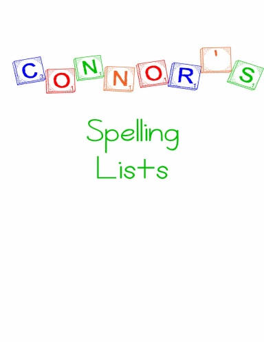 Connor's Primary Learning Log