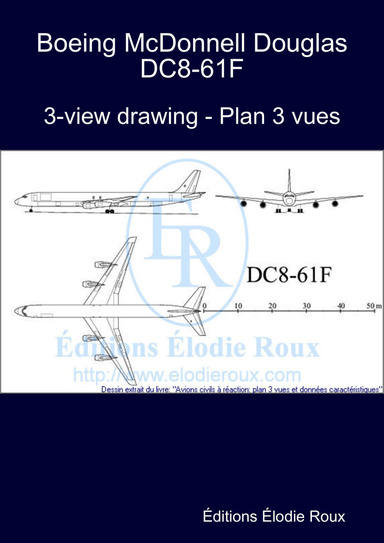 3-view drawing - Plan 3 vues - Boeing McDonnell Douglas DC8-61F