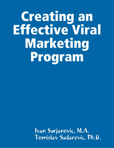 Creating an Effective Viral Marketing Program
