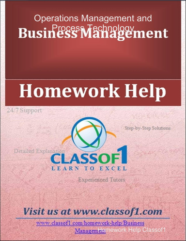 Operations Management and Process Technology
