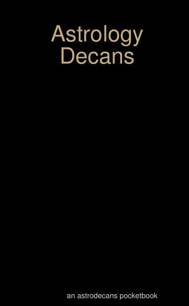 Astrology Decans