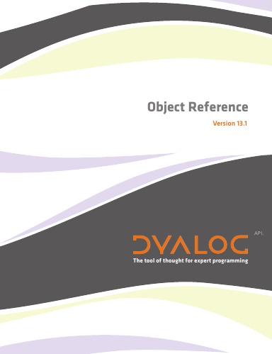 Dyalog Version 13.1 Object Reference