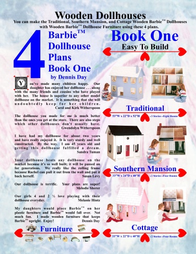 Barbie Dollhouse Plans Book One