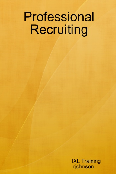 Professional Recruiting