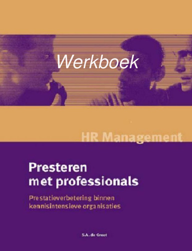 Werkboek Presteren met professionals