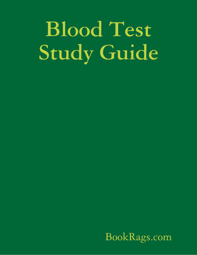 Blood Test Study Guide