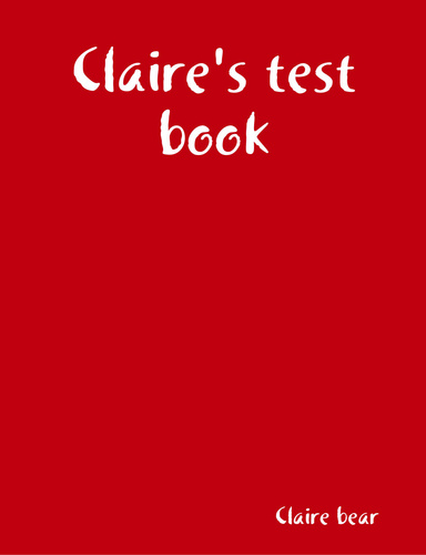 Claire's test book
