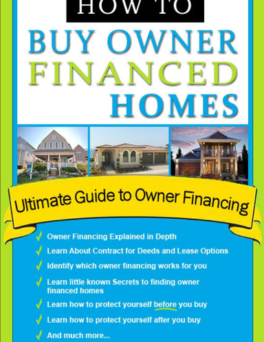 How to Buy Owner Financed Homes