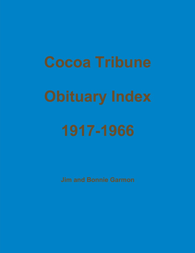 Cocoa Tribune Obituary Index
