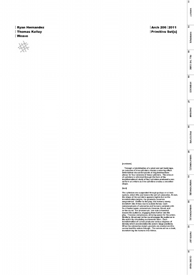 UIC SoA | Arch 206 | Building Design II: Primitive Set[s] | Spring 2011