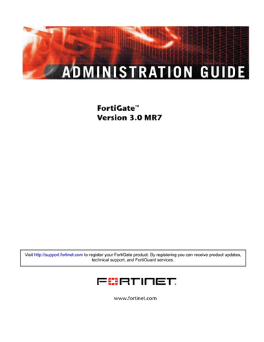 FortiGate Administration Guide