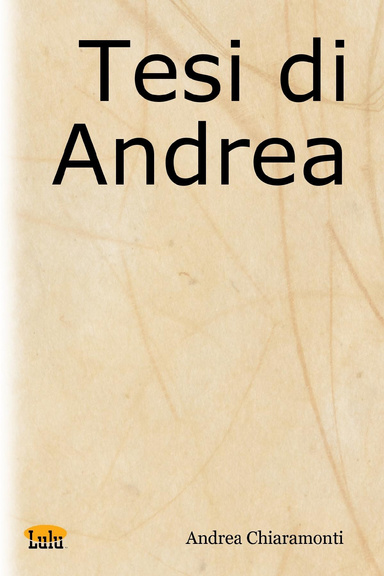 Tesi di Andrea