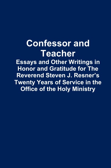 Teacher and Confessor