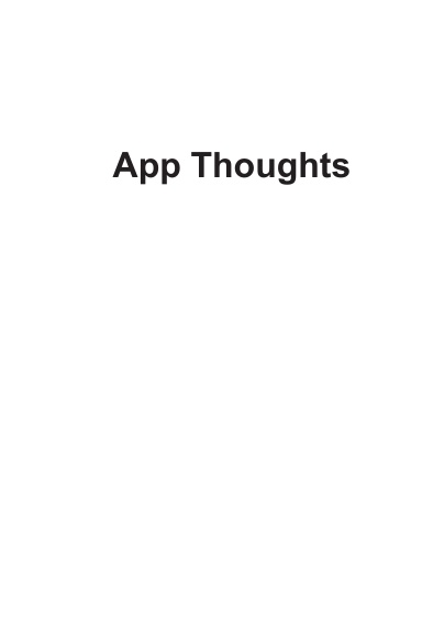 App Thoughts