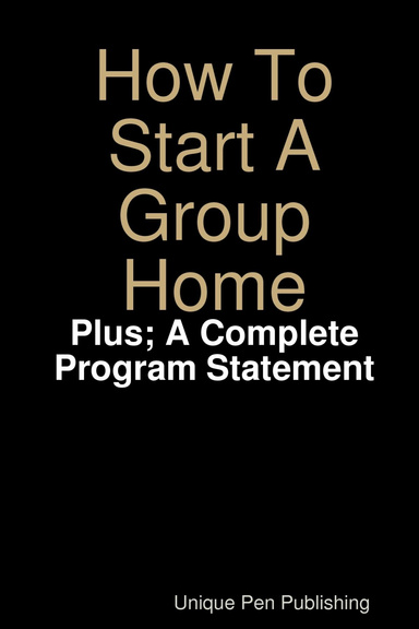 How To Start A Group Home