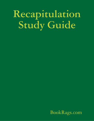 Recapitulation Study Guide