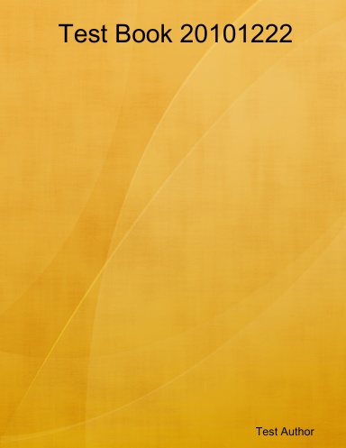 Test Book 20101222