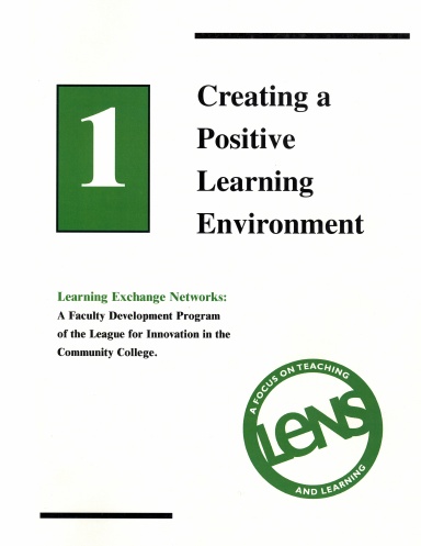 LENS Module 1:  Creating a Positive Learning Environment