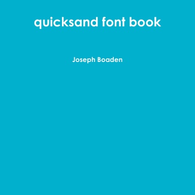 quicksand font book