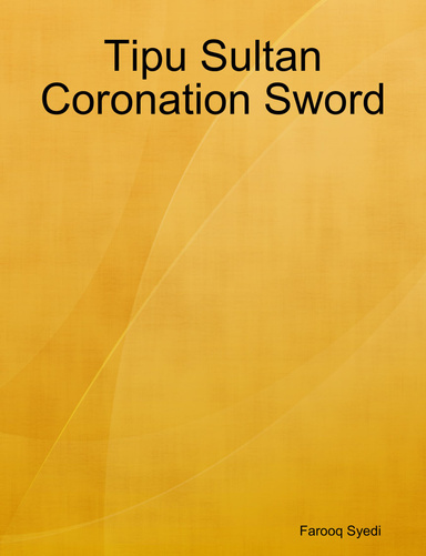 Tipu Sultan Coronation Sword