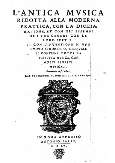 L'antica musica ridotta alla moderna prattica (facs. 1555)