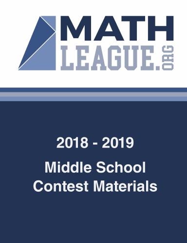 Middle School Test Materials 2018-2019